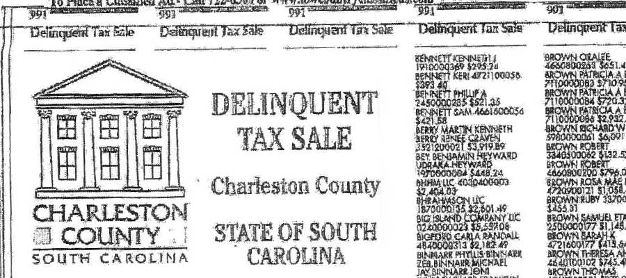delinquent tax sale list
